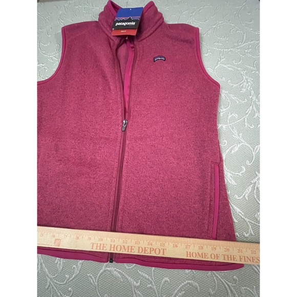 Patagonia Better Sweater Vest Womens XL Pink Full Zip Fleece Slim Fit Outdoor - Picture 10 of 16